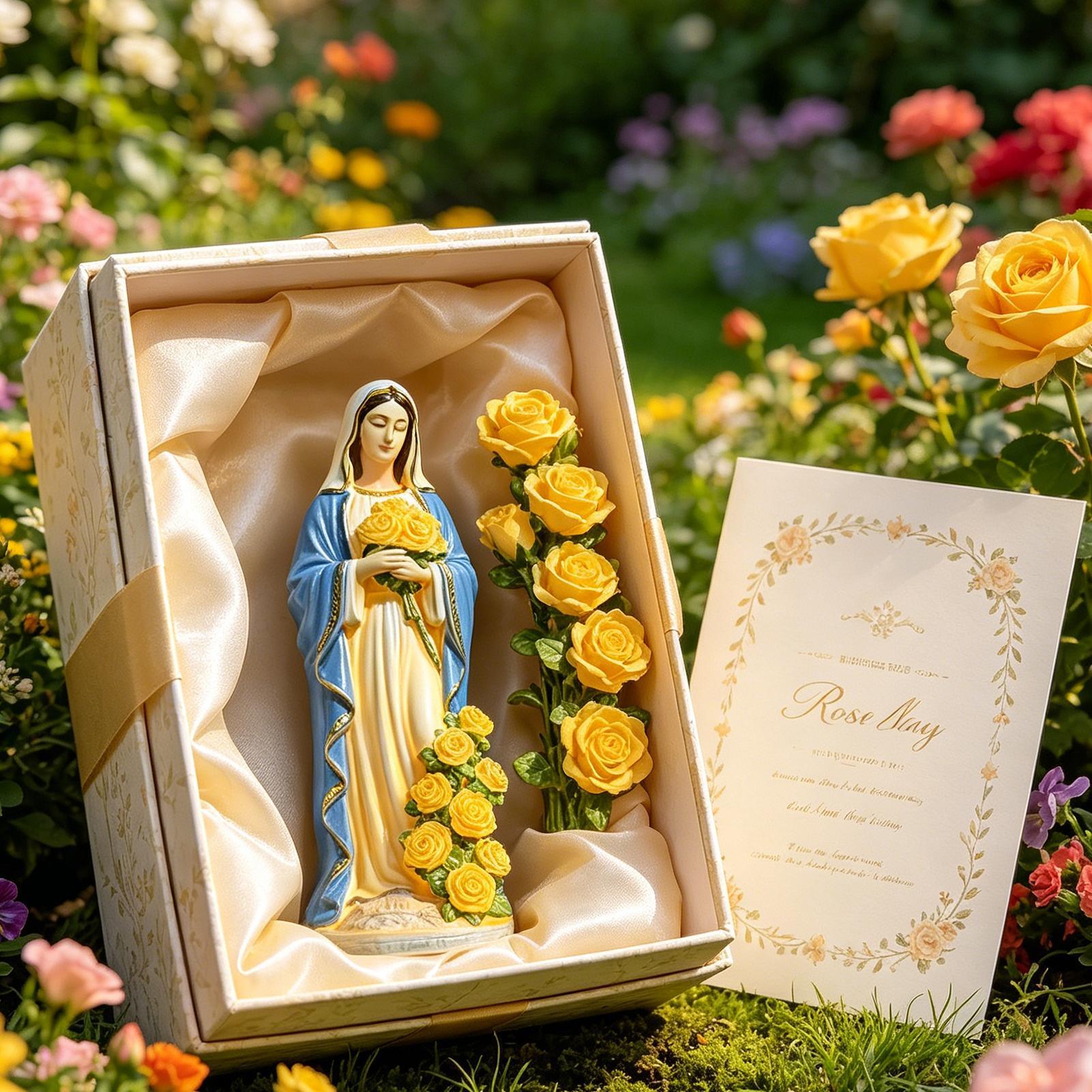 Farming For Agriculture - Virgin Mary Solar Statue Garden Decor