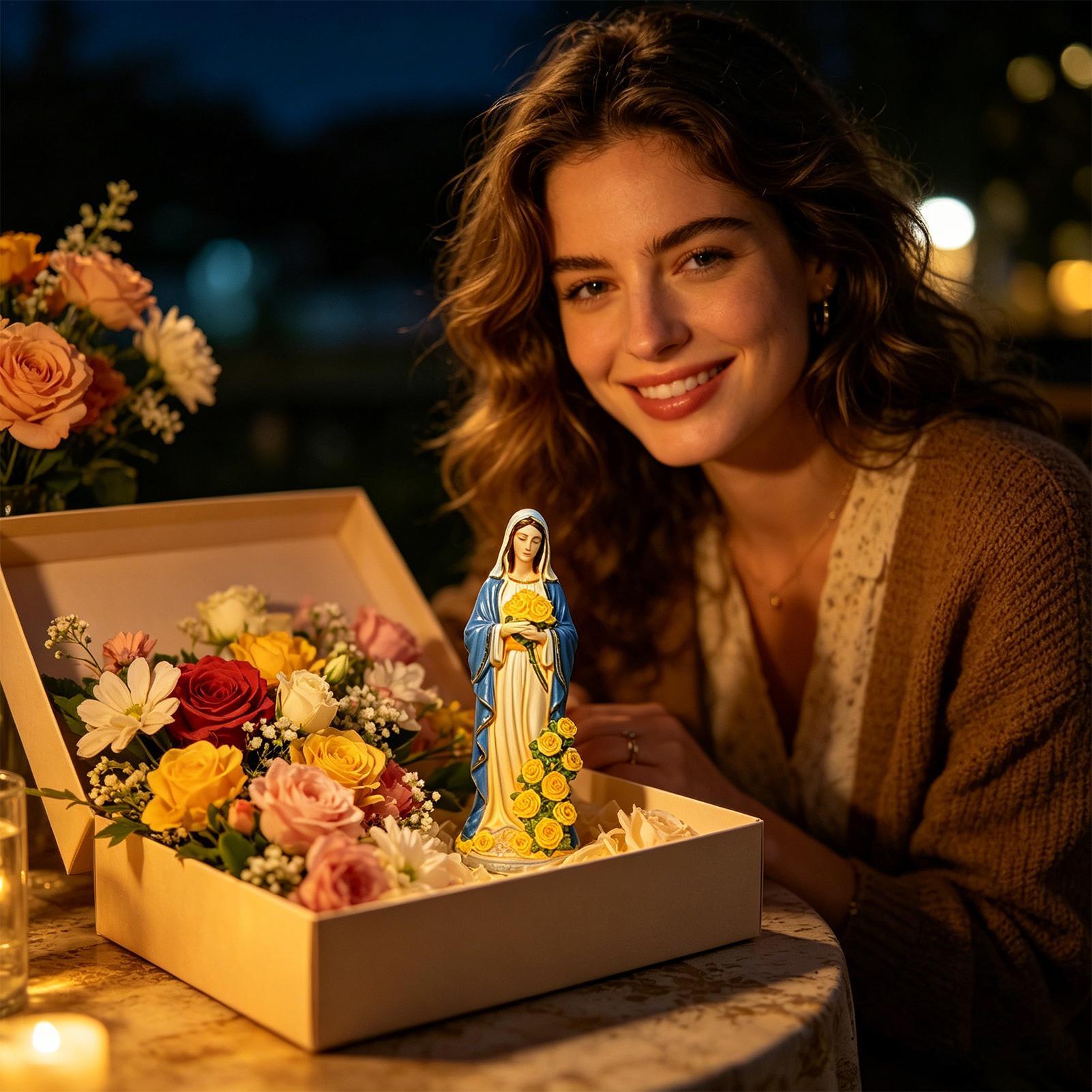 Virgin Mary Solar Statue Garde - огляд і ціна Farming For Agriculture
