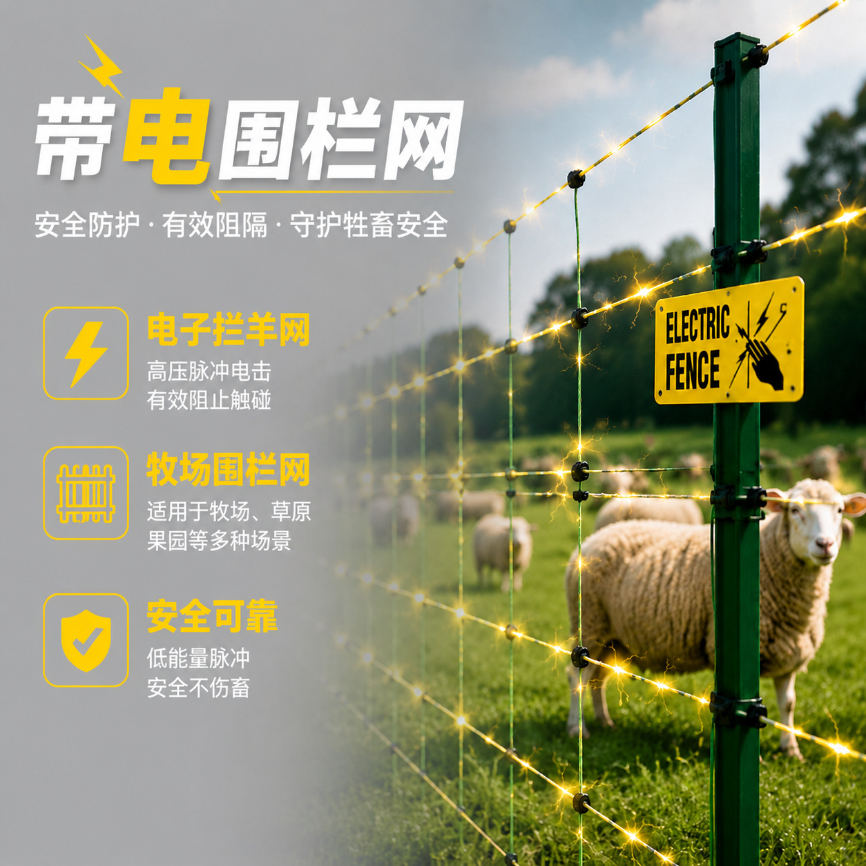 Electric fence net 50 meters l - огляд і ціна Farming & Agriculture Word Stacks