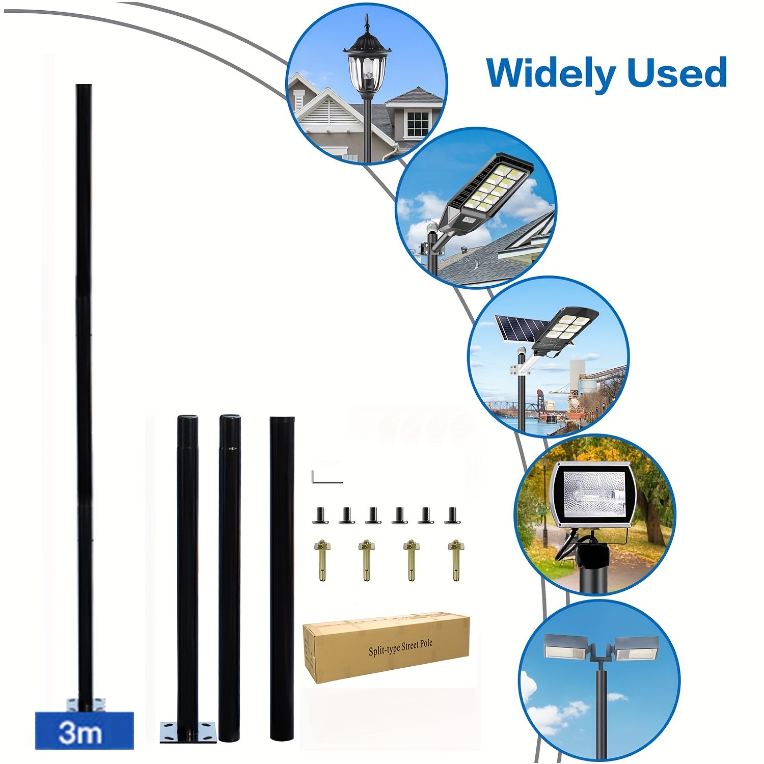 3m Solar Outdoor Split Lamp Po - огляд і ціна Farming For Agriculture
